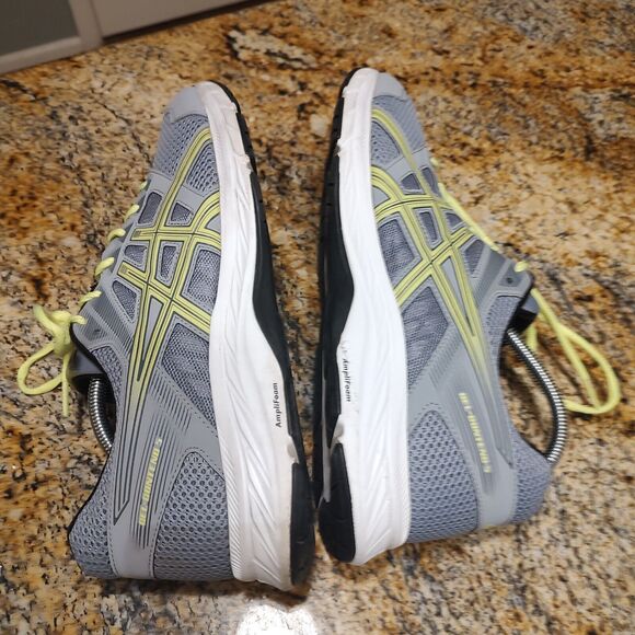 Asics Contend 5 Running Shoes Sneakers Men's Size 12.5 Sheet Rock Safety Yellow - Picture 7 of 12